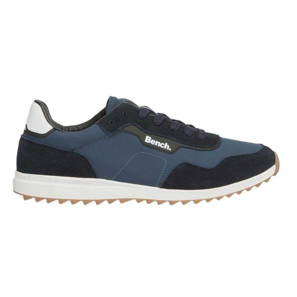 Bench Mens Brooke Suede Flat Sneakers / Navy